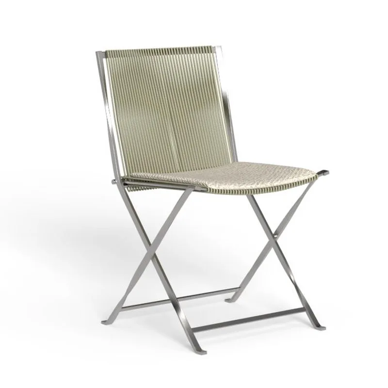 

Nordic outdoor creative table and chair courtyard balcony stainless steel leisure table and chair set terrace simple coffee