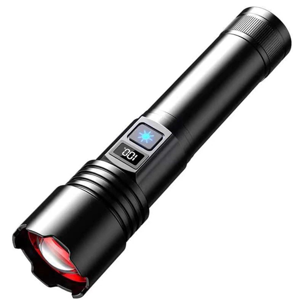 Charging Waterproof Flashlights High Lumens 5 Modes LED Flashlight Adjustable Spotlights for Emergencies, Hiking，Camping