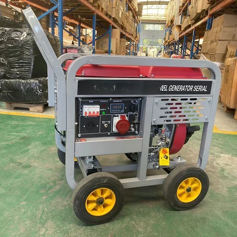 ポータブル単相および三相発電機,低燃料消費,3kw,5 kw6 kw7 kw8 kw, 220v,380v