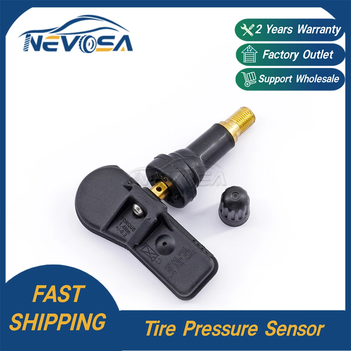 Nevosa TPMS Sensor 40700-9322R For Dacia Fiat Lada Renault Opel Smart Forfour 407009322R 407001628R 433MHZ Tire Pressure Sensor