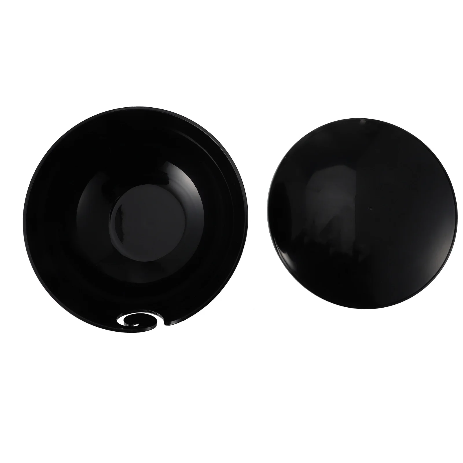 

Plastic Yarn Storage Bowl Black with Lid Knitting Crochet Holder Smooth Surface ABS Yarn Container Crochet Bowl