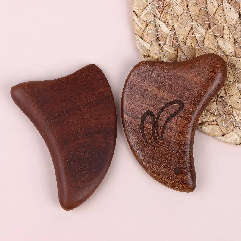 

Anti-Cellulite Massage Tool Golden Sandalwood Gua Sha Board for Body Back Leg Arm Relaxing Massage