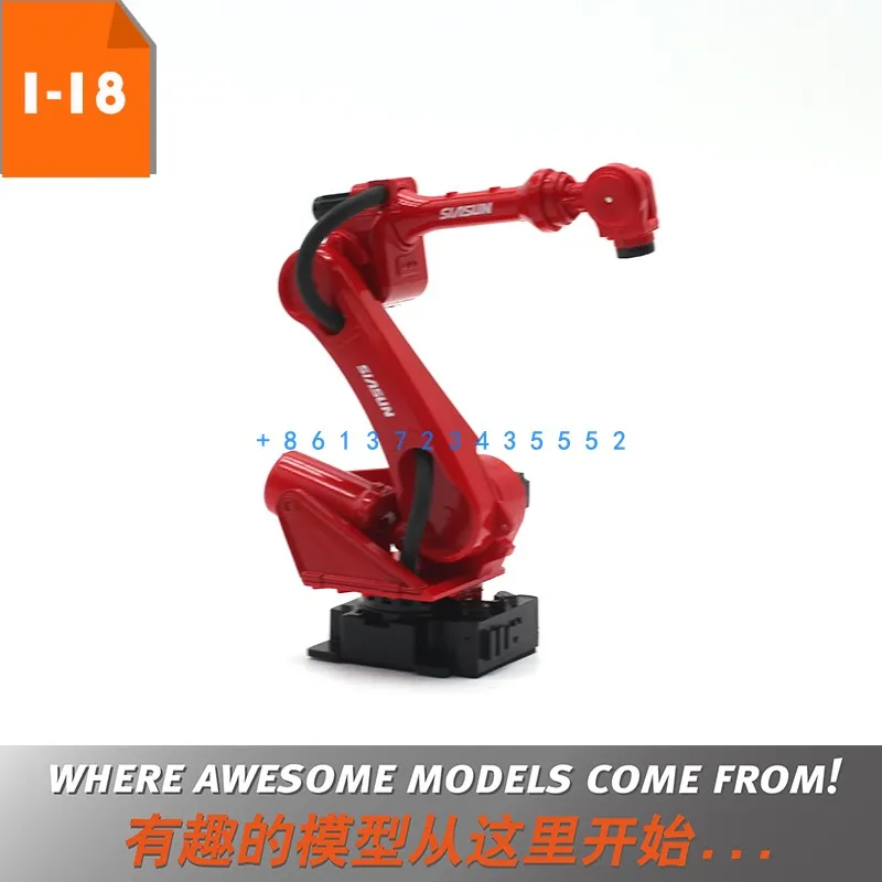 1: 18 Xinsong SIASUN robot industriale braccio robotico simulazione a sei assi modello di scena girevole regalo