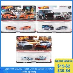 Premium 1:64  Car Culture Original Hot Wheels Toys for Children Diecast Toyota Supra Ford Custom MustangBoys  Boss Birthday Gift