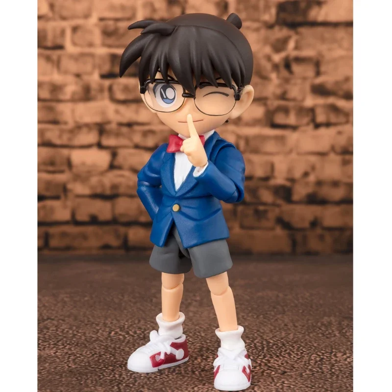 In Stock Original Bandai SHF Detective Conan Series Conan Edogawa Action Figure Animation Toy Gift Model Collector Hobby Anime