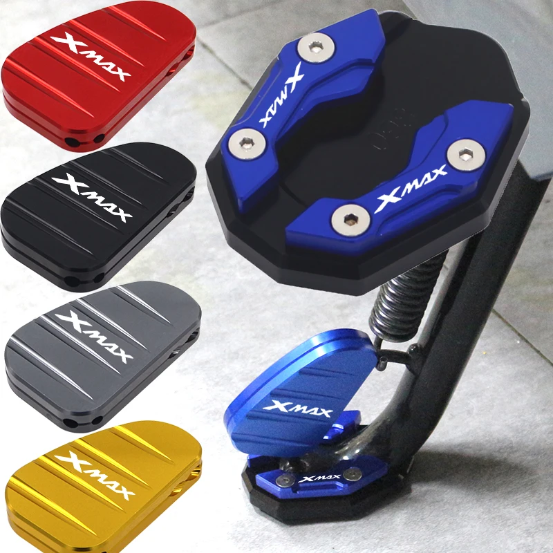 

Motorcycle Kickstand Side Stand Extension Enlarger Pad Side Bracket Compatible With YAMAHA XMAX 125 250 300 400 XMAX300