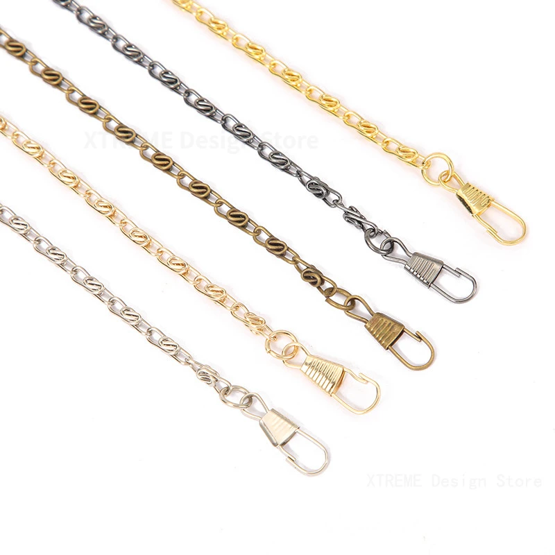 120CM Women Metal Chain Bag Thin Purse Shoulder Bag Chains For Bag Replacement Handbag Chain Strap Accessories For Bags