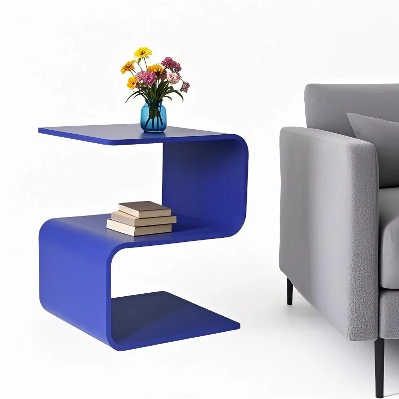 

Прозрачный журнальный столик, минималистичный прикроватный столик, модный домашний декор для студии и Airbnb, компактная полка