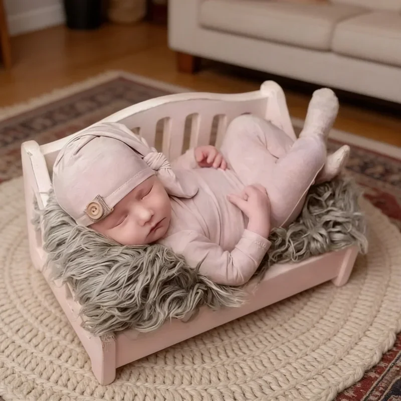

Newborn Bed Photography Prop Chair Bed Posing Assisted Sofa Baby Studio Photoshoot Props Shooting Accessory For 0-1 Month Infant
