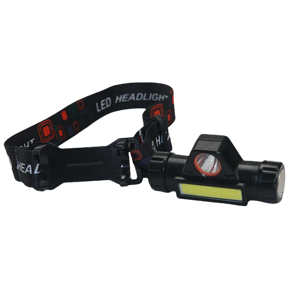 Mini LED Headlamp 2 Modes Head Flashlight USB Rechargable Powerful Head Light Super Bright Head Torch for Outdoor Camping