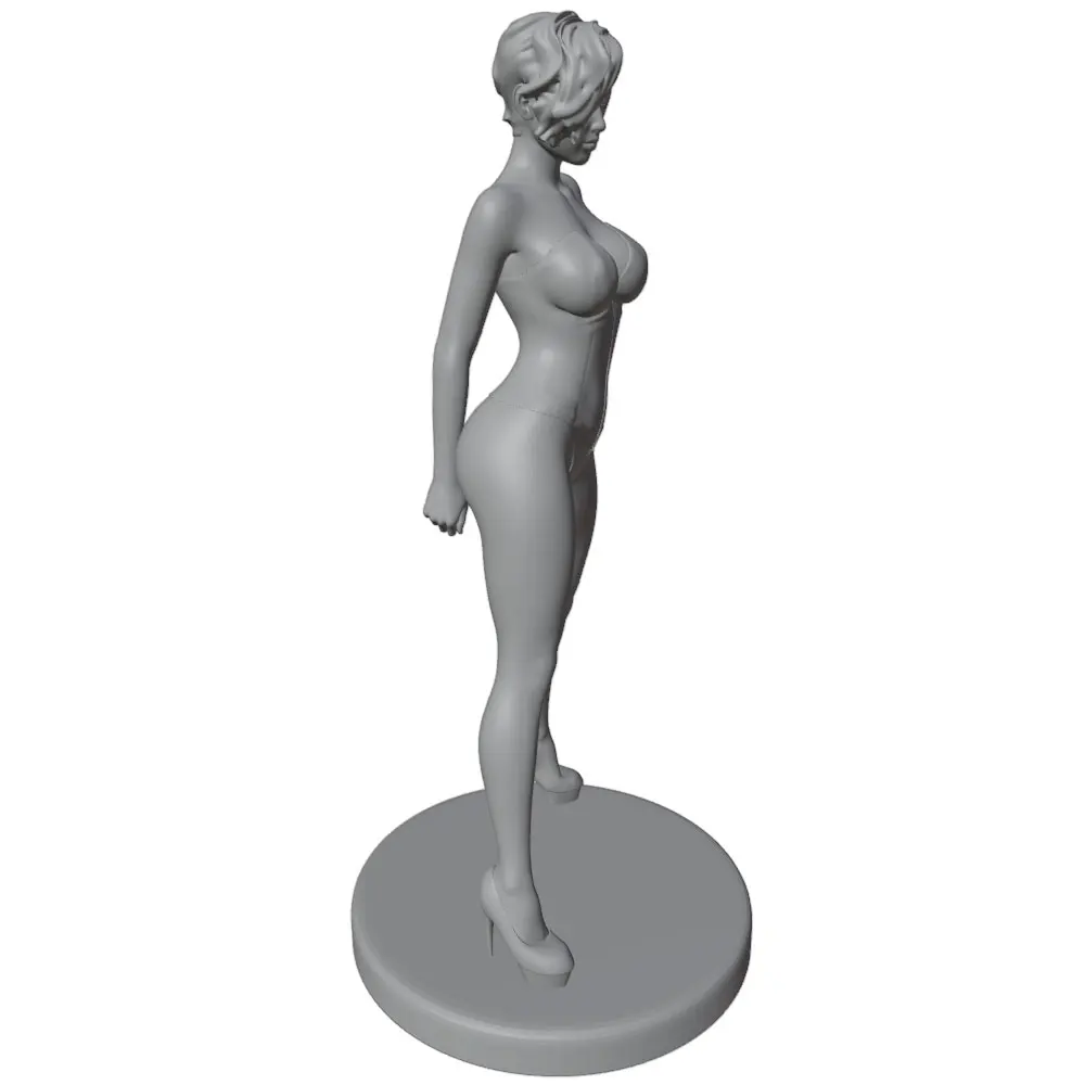 Juguete DIY para gatos y perros: figura GK de resina gris - imagen 3
