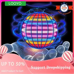 Uçan top Spinner Boomerang Flyorb sihirli LED ışıkları ile Drone Hover Fly topu stres yayın stres oyuncakları çocuk noel hediyeleri