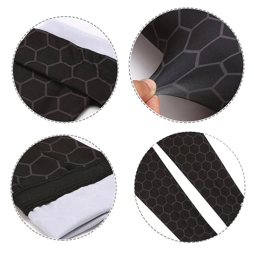 1 par de mangas de braço de resfriamento unissex sol elástico manga longa secagem rápida respirável capa de braço para ciclismo esportes ao ar livre