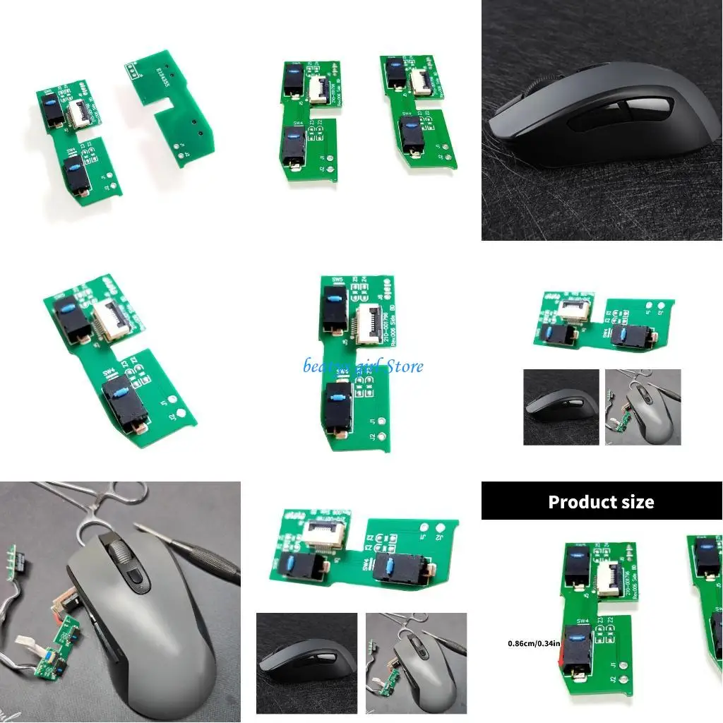 

C7Ab Mouse Microswitch Board Точная боковая плата для кнопки для G603 Mouse Manebing повышает игры и опыт работы
