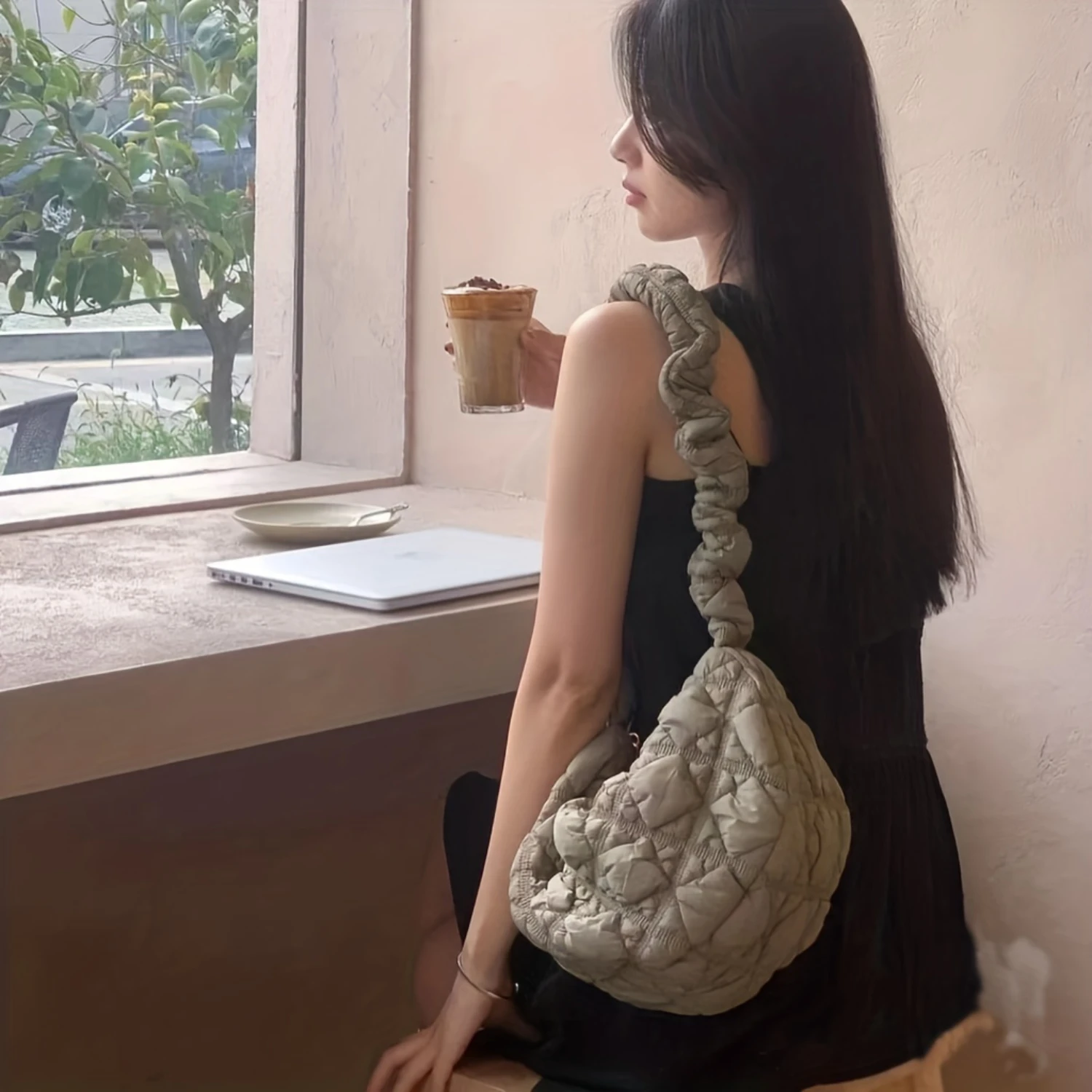 

Cloud Pleated Hobo Bag, Large Capacity Crossbody Women's Shoulder Handbag