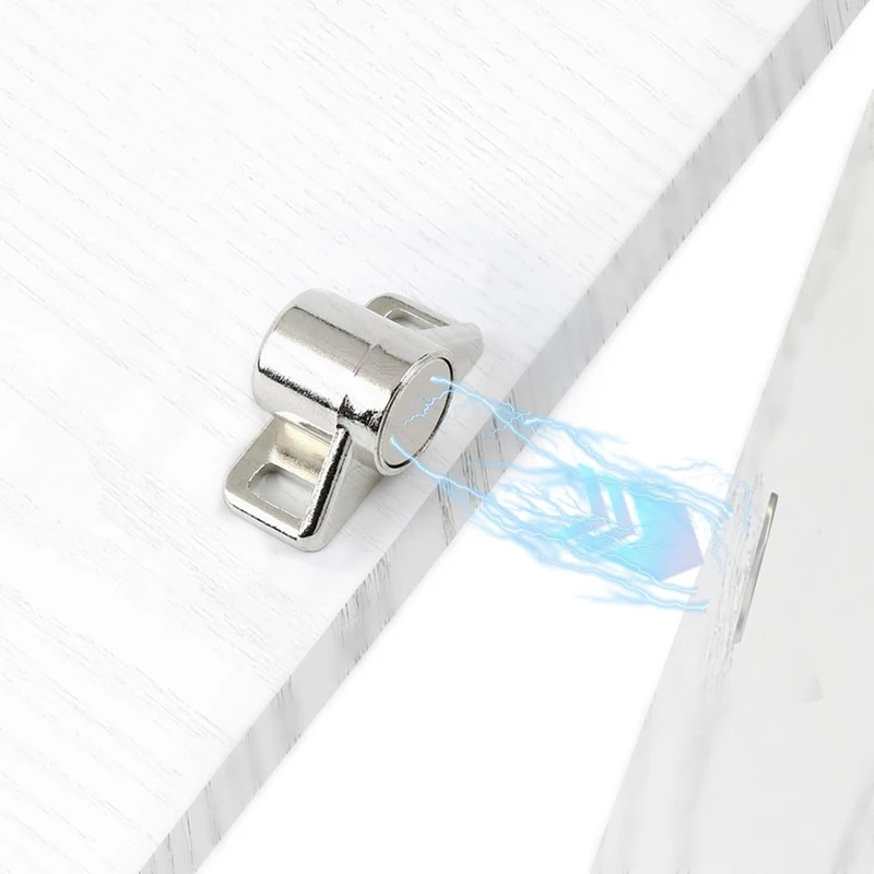 Top Deals 10PCS Magnetic Cabinet Door Catch With Neodymium Magnet Cabinet Latch Closure Hardware For Kitchen Cupboard Closet