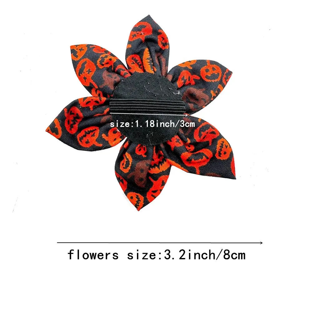 50/100pcs Dog Bowtie for Halloween Movable Collar Acessories Small Dog Puppy Grooming Accessories for Halloween Dog Flowers Bows