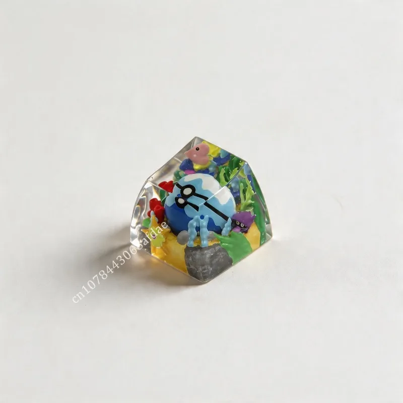 Anime Original Pokemon Resin Keycaps Characters Pokeball 3D Keycap For Mechanical Keyboard Personalized Decoration Cool Gifts - view 4