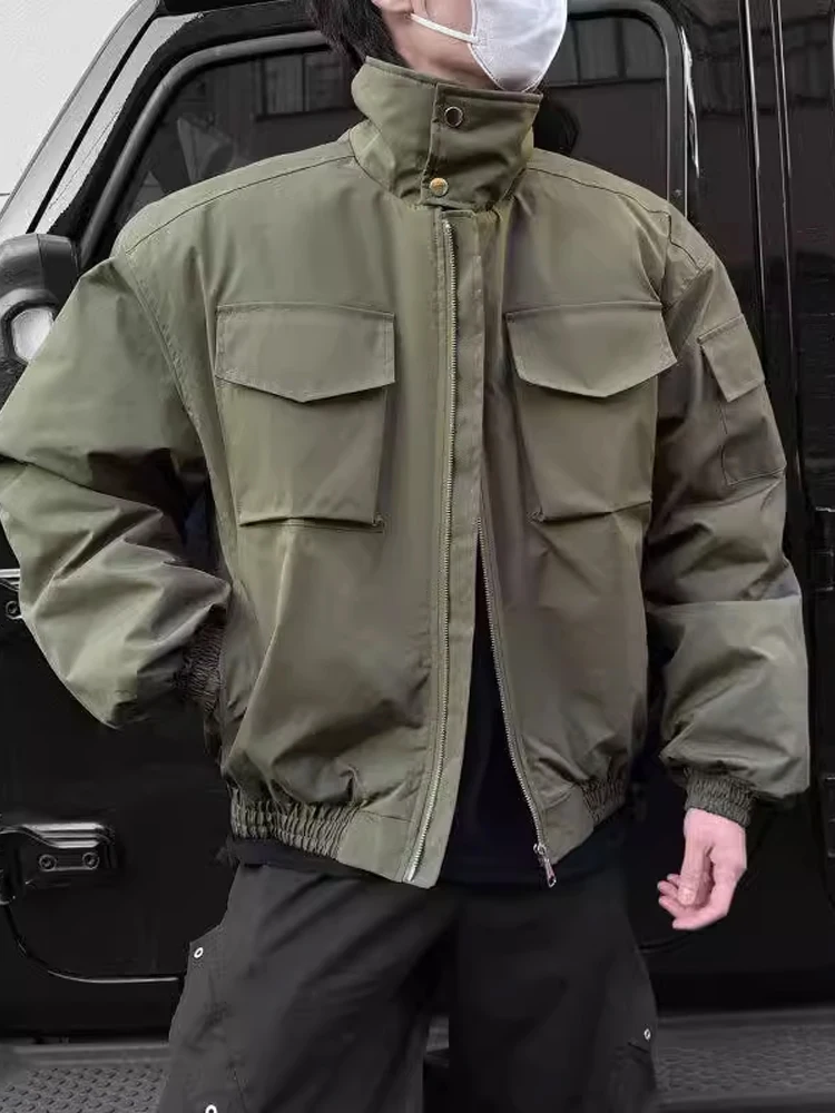 American Sle Lightweight Cavalry Bomber ort Workwear Jaet Men's Winter Thi Warm Pilot Cotton Coat Outerwear