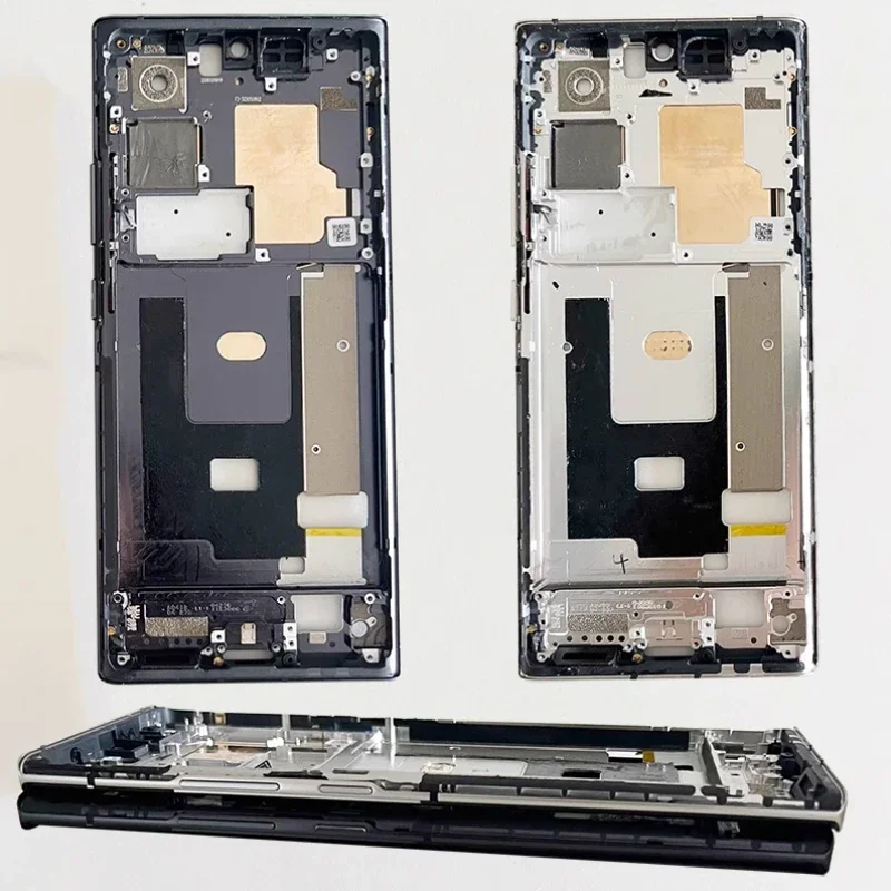 

For ZTE Axon 40 Ultra 5G A2023P A2023PG Middle Front Frame Plate Housing Board LCD Support Bezel Repair Parts With Side Key