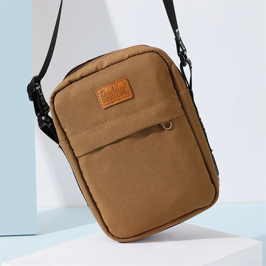 NEW Oxford Shoulder Bags Men Solid Color Crossbody Bag Casual Fashionable European And American Retro Bag Slingbag Outer Pocket