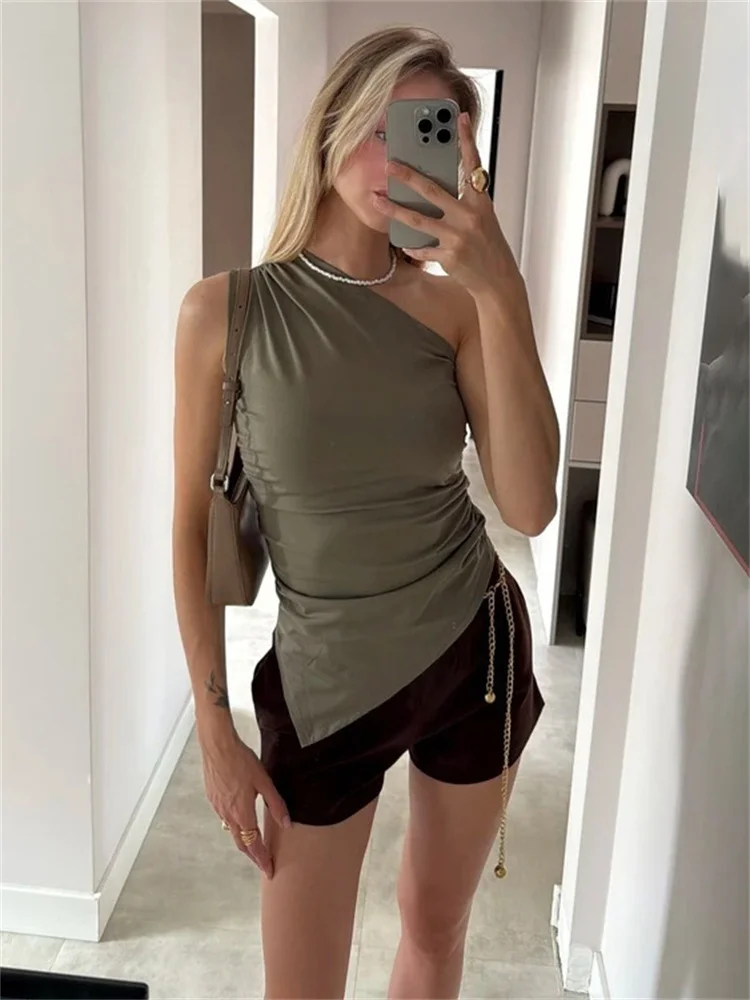 

Tossy Summer Sexy Backless Tank Top Pullover For Women Casual Sleeveless Commute Off-Shoulder Y2k Top Female Cropped Top 2026