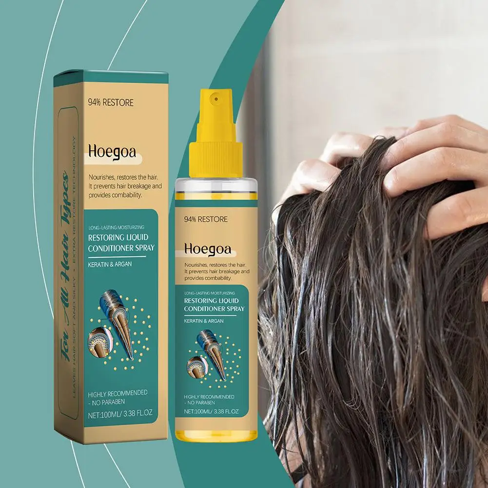 Spray para el cuidado del cabello, reparación nutritiva dañada, esencial, mejora profesional, Anti-frizz, aceite en aerosol para mujeres, cabello rizado y seco W4d6