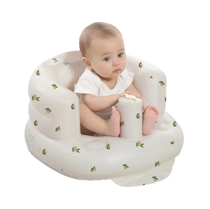 Sofa Bayi Tiup untuk Bayi 3 Bulan Ke Atas, Sofa Tiup Anak, Kursi Bayi untuk Bayi, Tiup dengan Pompa Udara Bawaan