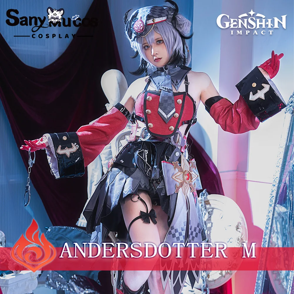 

SanyMuCos Genshin Impact Hexenzirkel Andersdotter M Cosplay Costume Sexy Dress Women Girls Clothes Party Halloween Set