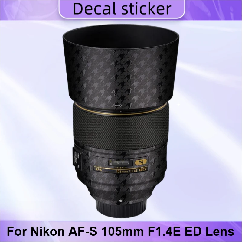 

Защитная виниловая пленка-наклейка для объектива Nikon AF-S 105mm F1.4E ED, защита корпуса от царапин, 105 1.4E