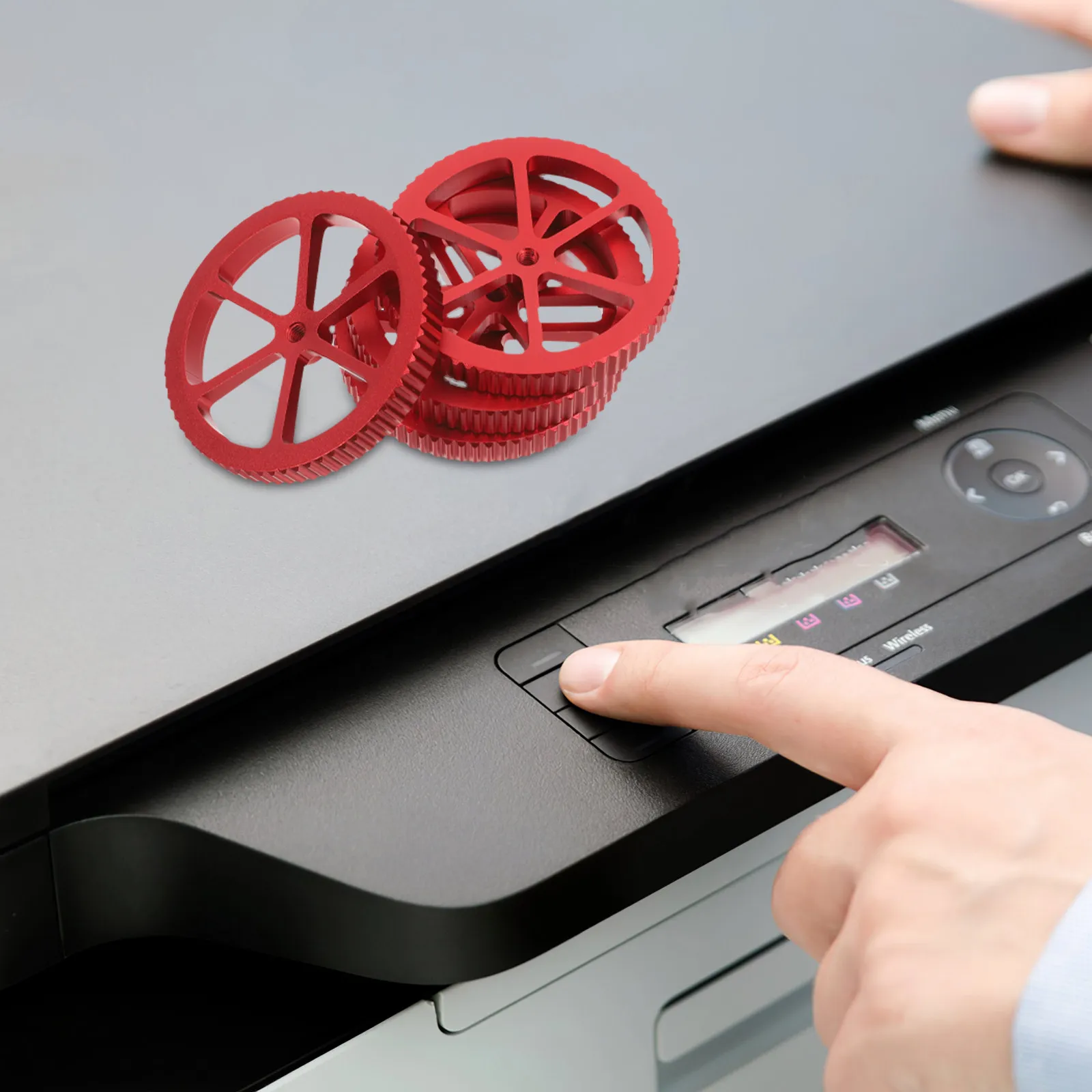 

1Set Hot Bed Leveling Nut with Compression Spring for 3D Printer Easy Hand Operated Adjustment Universal Fit 3D Printing