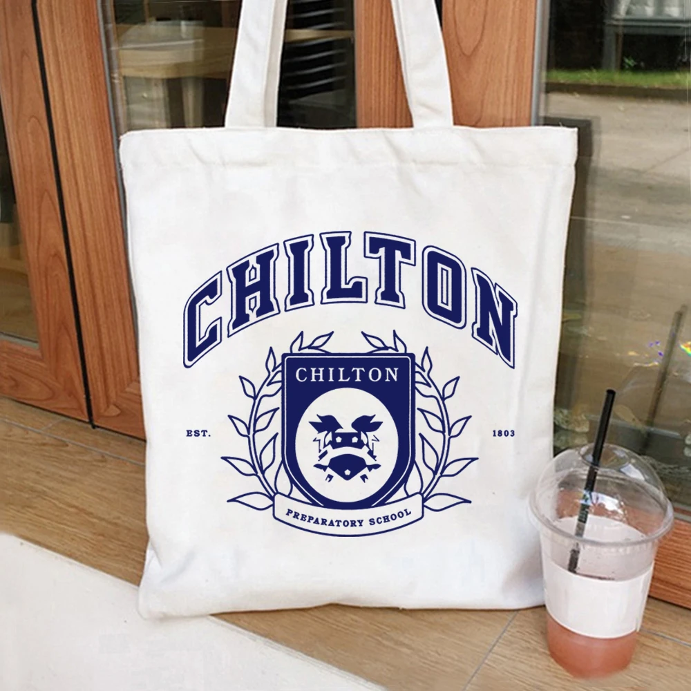 Chilton School Tote Bag Chilton Prep School Rory Handbag Gilmore Girls Stars Hollow Women Shopping Bag Rory Lorelai Tote Bags