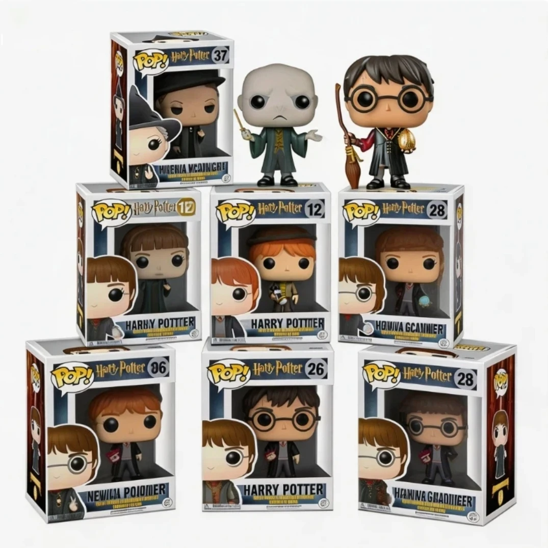 Figuras Funko Pop de Anime: Harry, Ron, Hermione, Tonks, Malfoy, Dumbledore, Snape, Patronus, Potter, Fleur Delacour, Lucius Malfoy, Hedwig