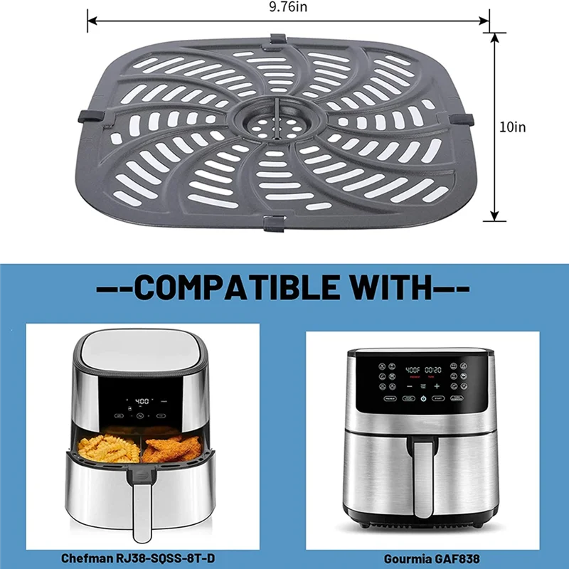 Wymienna patelnia grillowa do frytownicy powietrznej, akcesoria do frytownicy RJ38-SQSS-8T-D, wyjmowana patelnia grillowa 8QT z powłoką nieprzywierającą