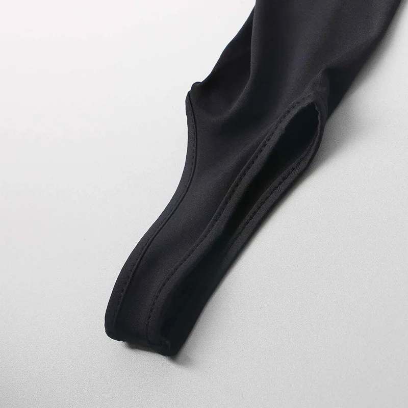 Tossy Schwarz Sexy Leggings frauen Hosen Solide Pendeln Wrap Dünne Herbst 2025, Neue Hohe Taille Hose Patchwork Weibliche Hosen – Detail 8