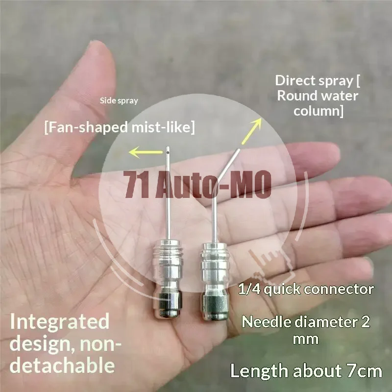 4Pcs Portable High Pressure Water Blaster Cleaning Nozzle Straight Side Jet for Travel Car Wash Camping Site Cleaning Use
