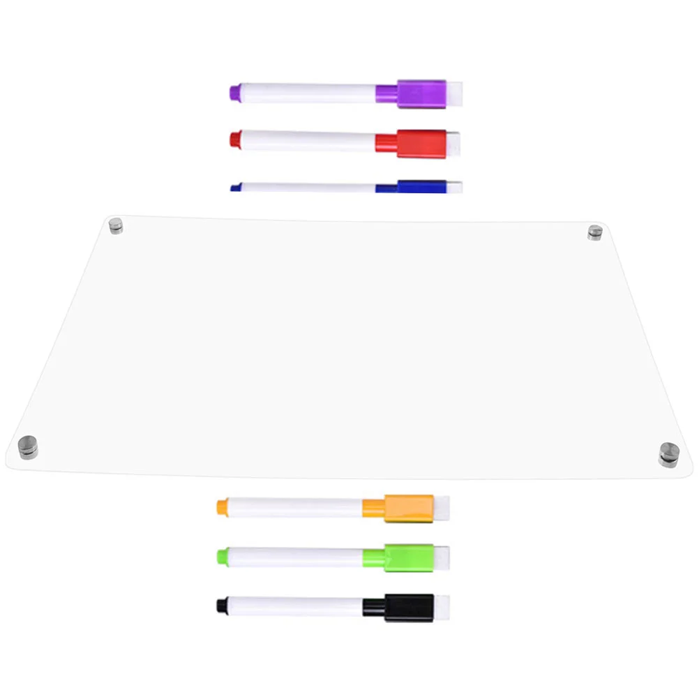 Klare, trocken abwischbare Tafel, Wand-Whiteboard, magnetischer Acrylkalender für Kühlschrankmagnete