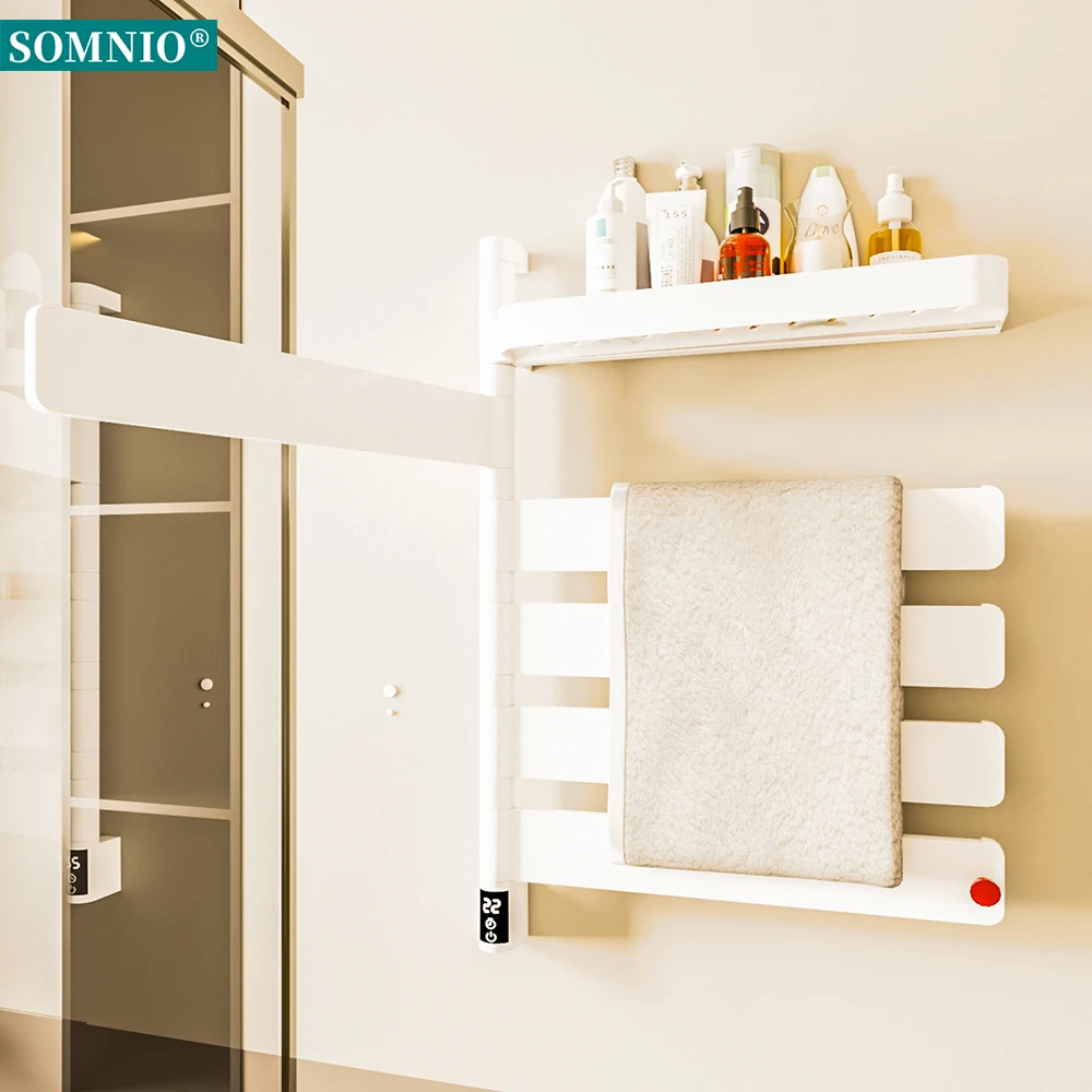 Imagem -03 - Smart Control Towel Warmer para Casa Toalha Rail Touch Panel Rack Acessórios do Banheiro 45 ° C65 ° c