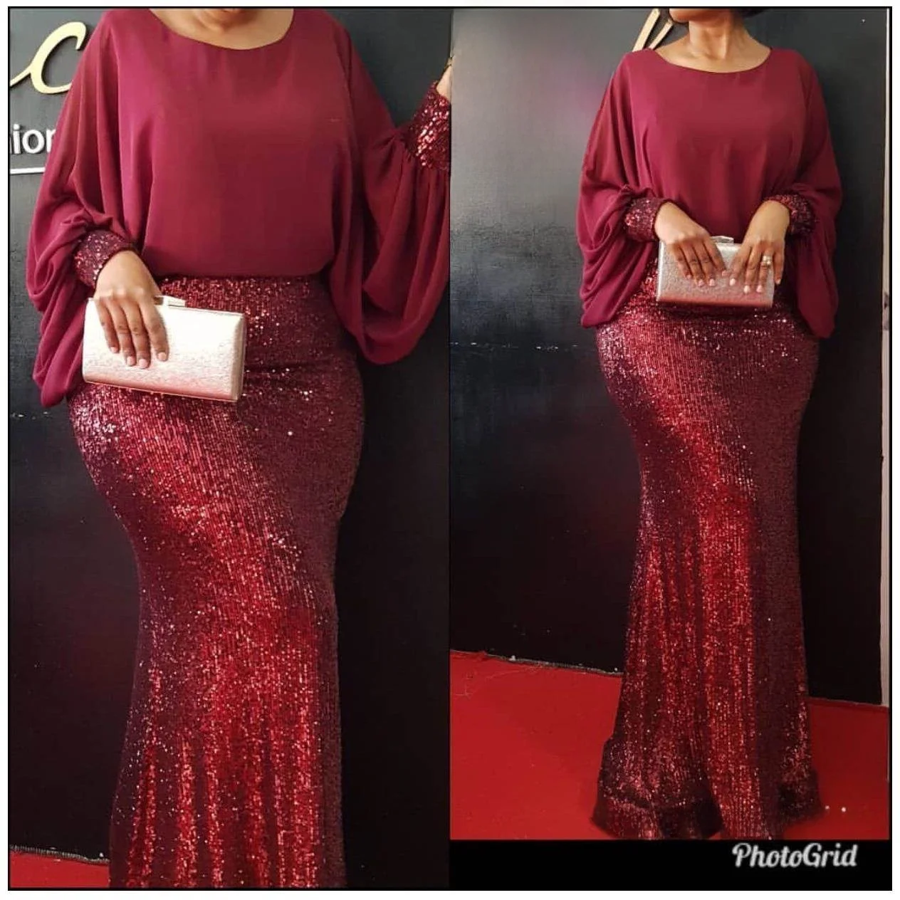 

rican, женская шифоновая юбка с пайетками большого размера, длинная юбка трапециевидной формы со средней талией, Bal Dr