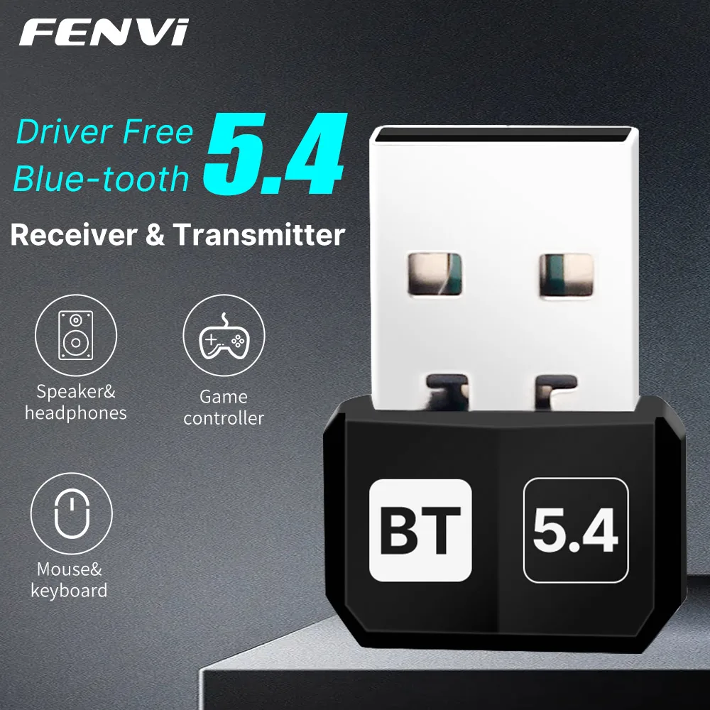 

USB Bluetooth 5,4 адаптер беспроводной Bluetooth 5,3 адаптер для ПК ноутбука беспроводной динамик аудио приемник USB передатчик