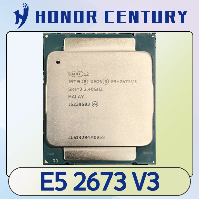 used Xeon E5 2673 V3 2673V3 processor 2.4GHz 12-Cores 30M LGA 2011-3 CPU