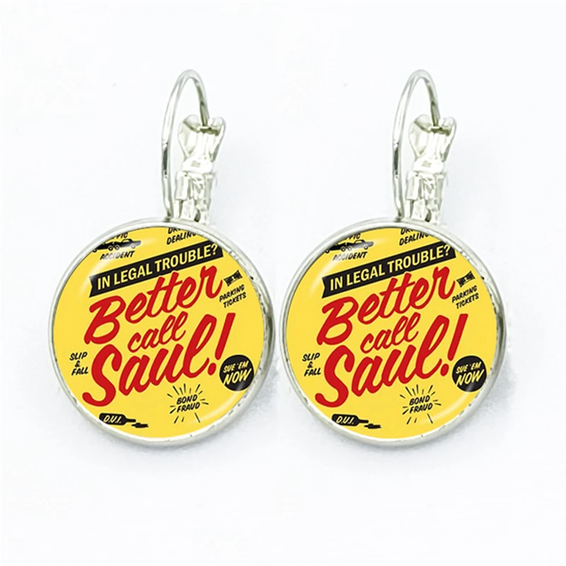 TV Series Better Call Saul Women Dangle Earrings Classic Drama Charm Glass Cabochon Lady Earrings Jewelry Gift