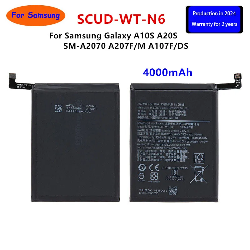 Brand New SCUD-WT-N6 4000mAh Battery For Samsung Galaxy A10S A20S SM-A2070 A207F/M A107F/DS For Honor Holly 2 Plus +Tools