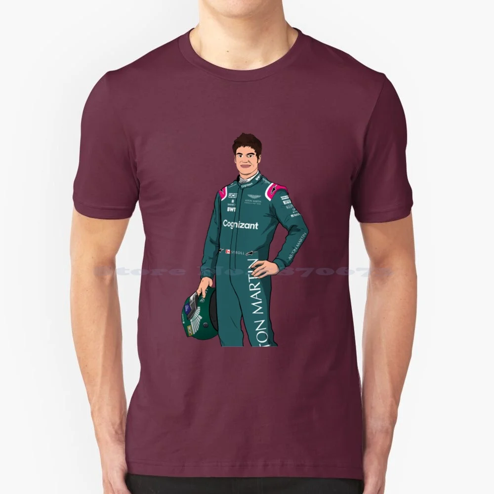 Lance Stroll Cartoon-2021 T Shirt 100% Cotton Tee Craig Grand Tourer Vehicle Retro 1963 Stephen King 1963 Candy Box 1963