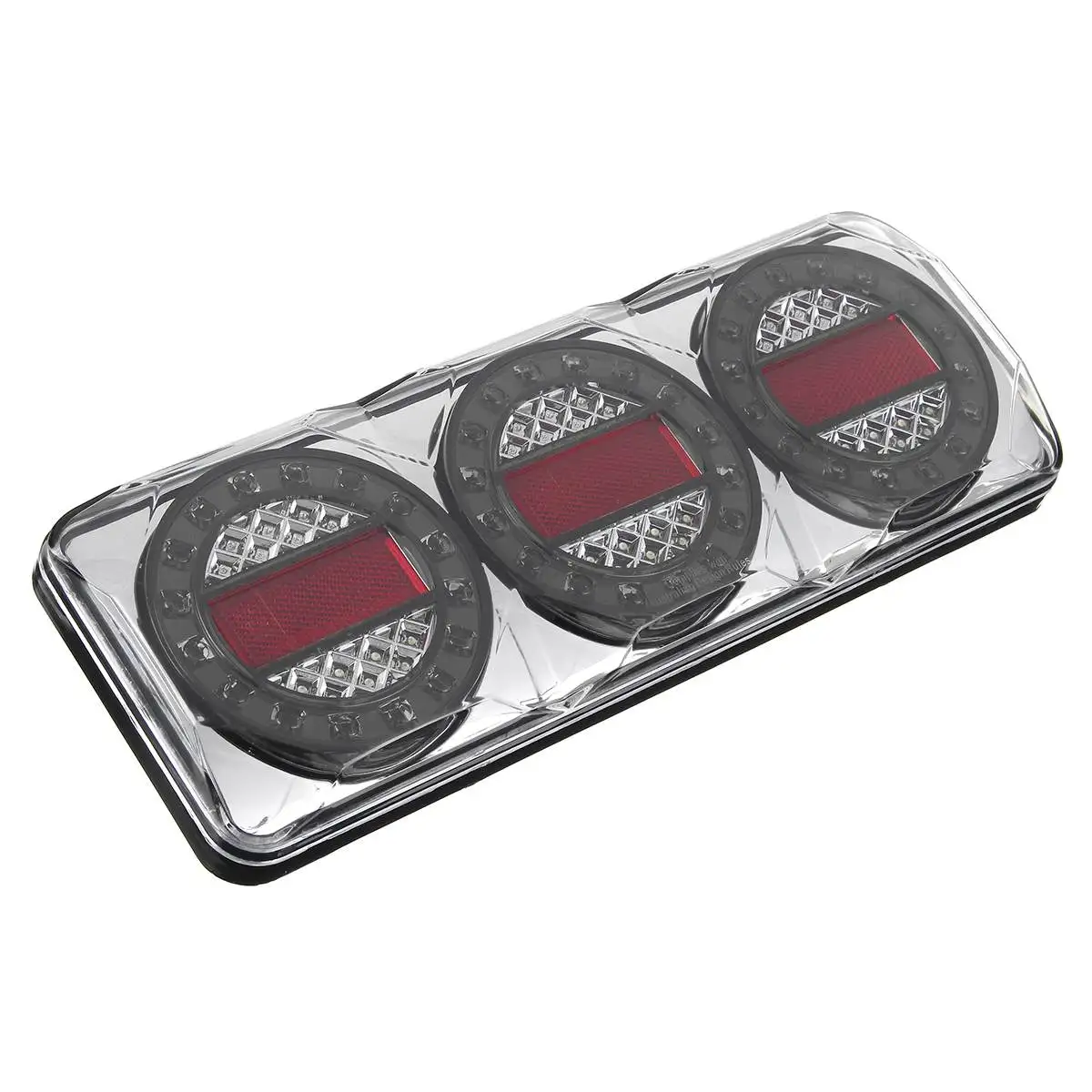 2pcs LED Trailer Taillights Waterproof 12V Truck Car Turn Signal Rear Tail Lights Lorry Bus 3 Modes Stop Reverse Indicator Lamp