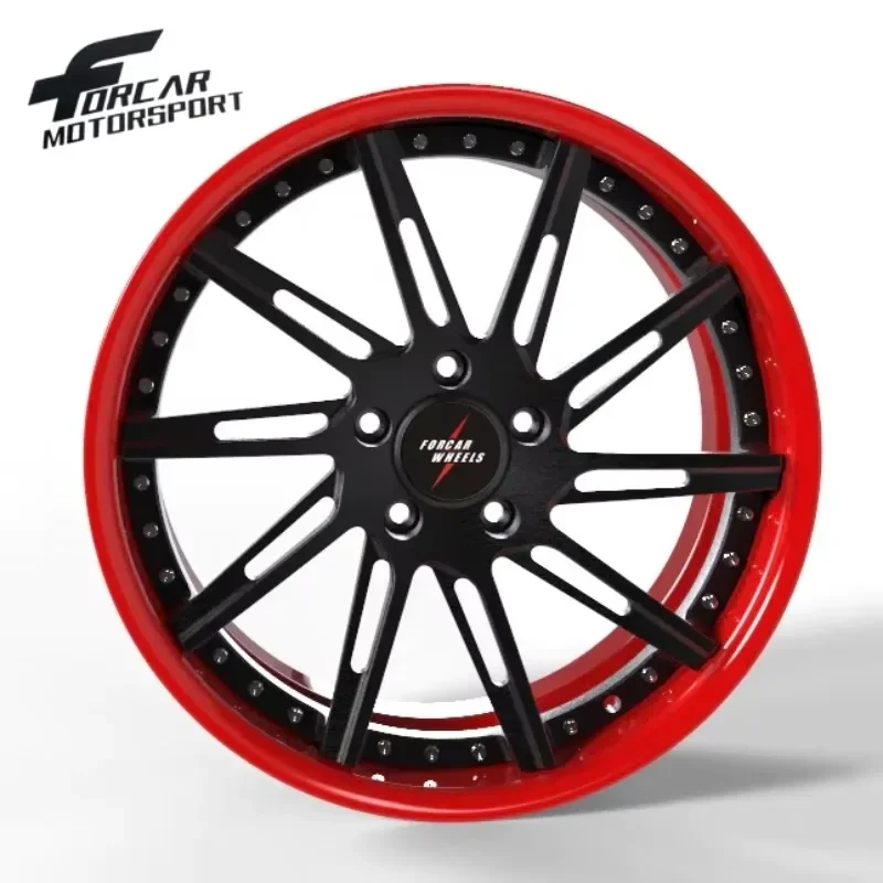

Lightweight 5 Hole Two-piece Custom Aluminum Car Forged Wheels Rims 18 19 20 21 22 23 24 Inch Forged Alloy Racing Street Wheels