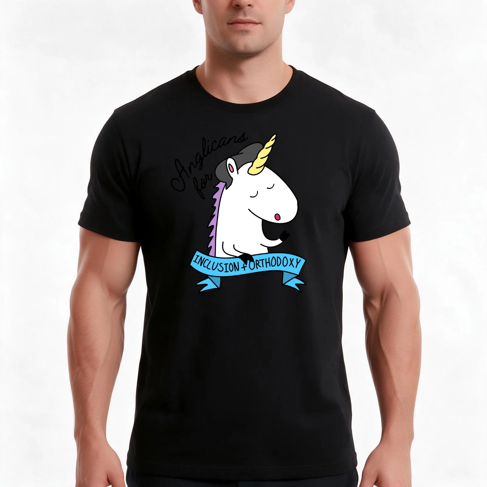 Anglicans for Inclusion and Orthodoxy T-Shirt, Summer Casual Cotton Tee, Oversized Streetwear Tops, Vintage Graphic Print