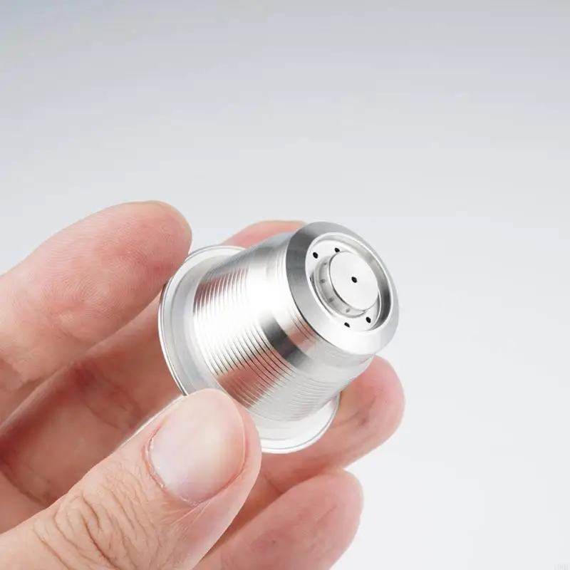 19 QE قابلة لإعادة ملء الفولاذ المقاوم للصدأ القهوة جراب مجموعة أداة تنظيف جراب قابلة لإعادة الاستخدام