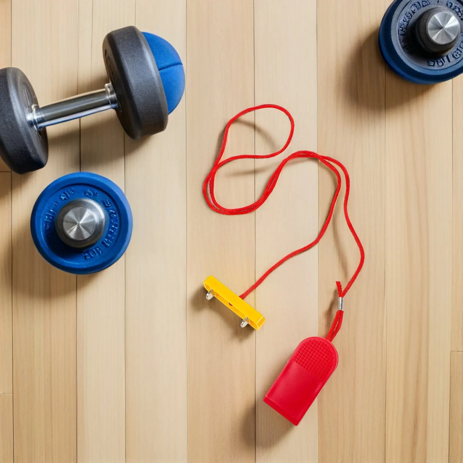 Red Two Prong Treadmill Emergency Stop Key Dual Plug Replacement for Home Gym Fitness Equipment