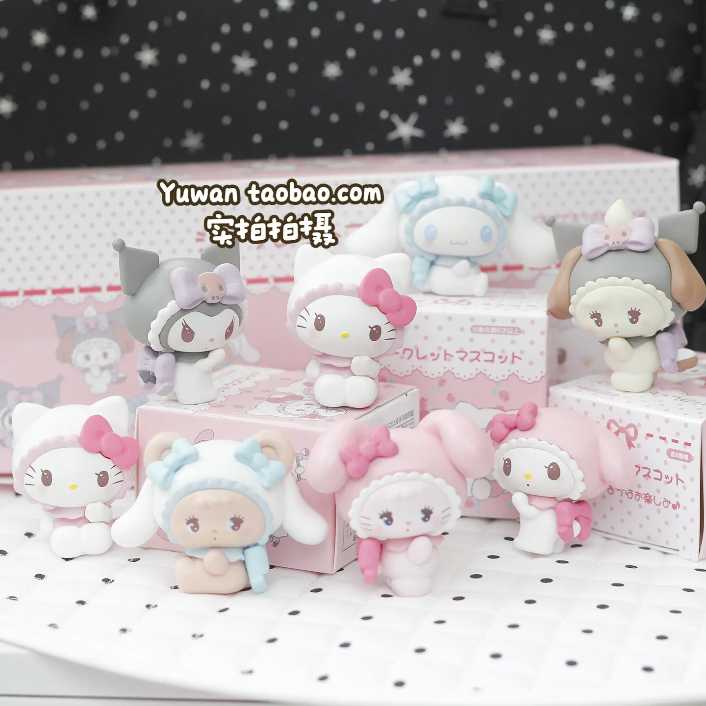 Sanrio Mikko Illustration Blind Box Hello Kitty Cinnamoroll Kuromi Kawaii Character Model Collectible Toy Desk Decoration Gifts view 2